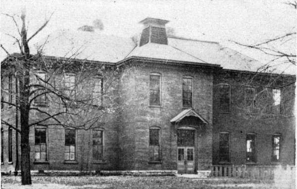 Original school building in 1896